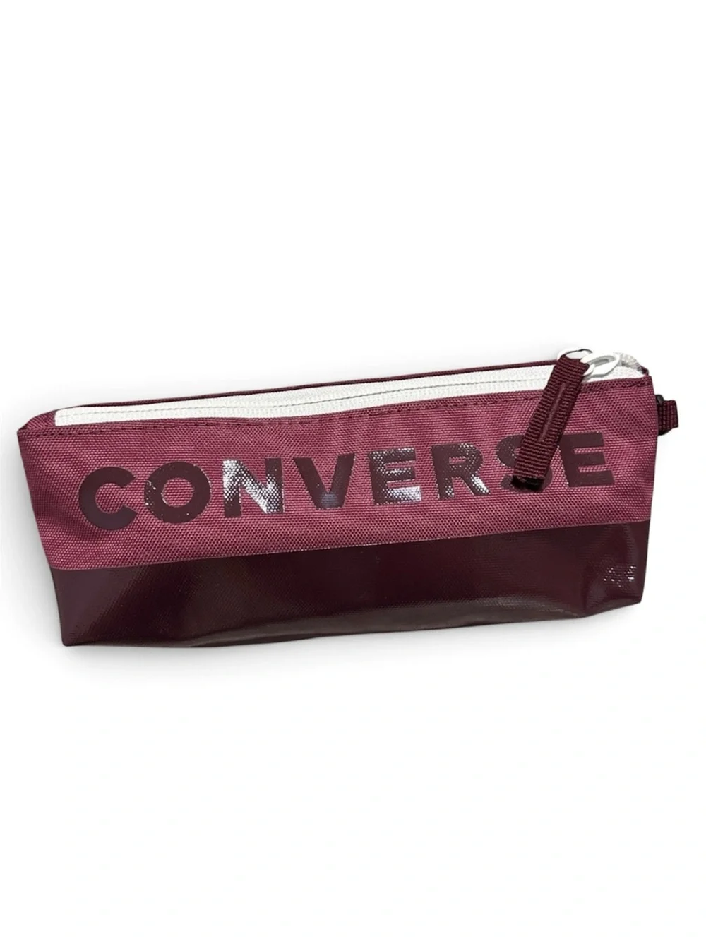 CONVERSE SPEED SUPPLY CASE PENCIL POUCH MAKE UP BAG (Maroon) NWOT